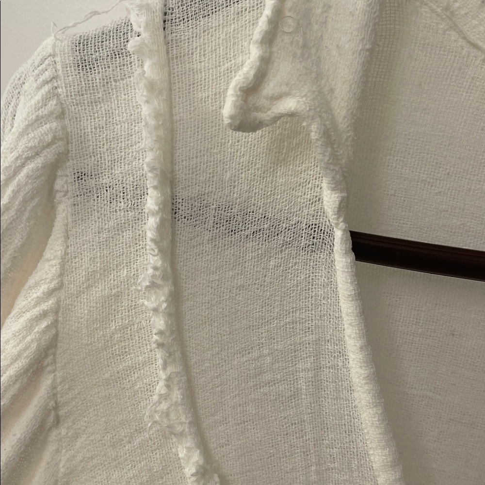 Jen's Pirate Booty Cream Romantic Cotton Blouse - Picture 7 of 13